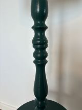 Lampadaire luminaire pied bois torsadé tourné vintage abat j