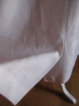 jupe droite lin blanche