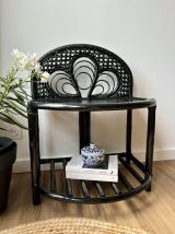 Table d’appoint console en rotin osier