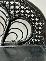Table d’appoint console en rotin osier