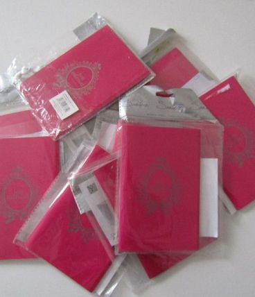 Carte menu 11 sachets de 6 pièces pour mariage