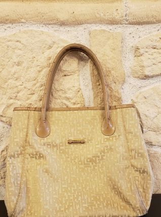 Sac à main Longchamp beige monogramme