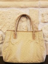 Sac à main Longchamp beige monogramme