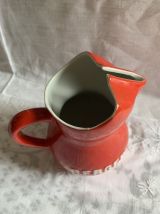 Pichet en porcelaine rouge 3/4 L