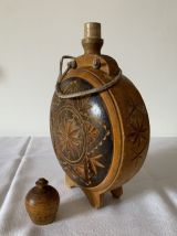 Gourde de berger en bois 