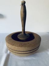 Gros mortier et pilon en bois Vintage 