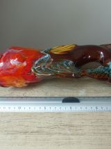 Pichet ou Vase en Forme de Poisson Coloré Style Vallauris