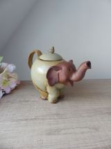 Vintage Authentique Théière Eléphant Zoomorphe en Grès Japon