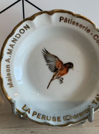 Cendrier en porcelaine de Limoges