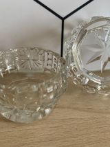 Paire de salerons en cristal