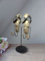 Porte bijoux en métal, support à bijoux motifs chaussures, t