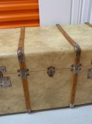 Malle de voyage beige