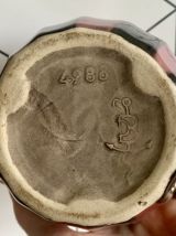 Cache-pot en faïence émaillée - Gustave de Bruyn - XIX ème s