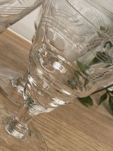 Set de 4 verres à vin sur pied court