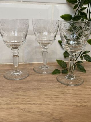 Set de 3 verres à porto