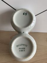 Saleron double en porcelaine blanche - Pillivuyt