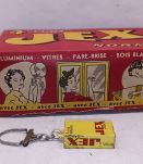  Boîte cartonnée Publicitaire Tampons JEX, 1950 + Porte-Clé