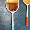 Miroir mural ovale plastique raquette vintage "Bleu"
