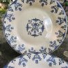 6 assiettes plates terre de fer model Florence 