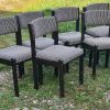 Chaises Baumann vintage des années 60 tapissées. Ensemble de