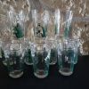 Lot de 10 verres forme gobelet motif muguet