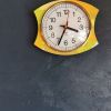 Horloge formica vintage pendule murale silencieuse "Japy"