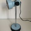 Lampe vintage 1960 bureau Veneta Lumi bleu ciel - 30 cm