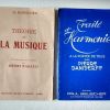 Lot 2 livres : Harmonie P Daniderff et Théorie Musique