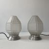 PAIRE D’ANCIENNES LAMPES A POSER ART-DECO VINTAGE