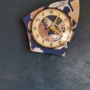 Horloge vintage pendule murale silencieuse Fleurs