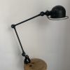 Lampe vintage 1960 Jielde 2 bras noire mat d'origine - 100 c