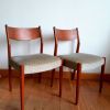 Paire de chaises scandinave en teck vintage 