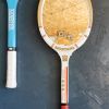 Miroir mural ovale bois raquette tennis vintage Montana