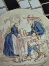 Lot de 8 assiettes parlante de Sarreguemines  thème les bois