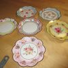 6 Assiettes a desserts en carton epais style vintage