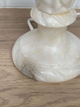 Pied de lampe en albâtre