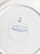 6 assiettes à dessert Badonviller fleuries