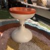 Tabouret Space Age ROBUR ORANGE ET BLANC 