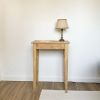 Petite table d’appoint console de ferme bois massif  rénové 