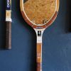 Miroir mural ovale bois raquette tennis vintage "Wilson"