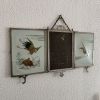 Miroir vintage 1900 triptyque barbier coiffeuse oiseaux - 29