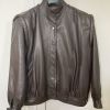 Veste en cuir vintage M-L