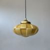 SUSPENSION ANCIENNE EN OPALINE ART-DECO