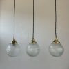 LOT 3 ANCIENNES PETITES SUSPENSIONS RONDES VINTAGE