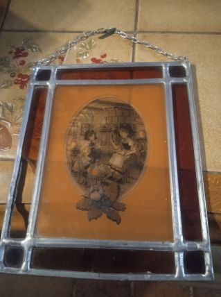Vitrail G.Ratkoff.Un verre de cassé