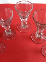 Verrerie ancienne : verres à côtes plates 