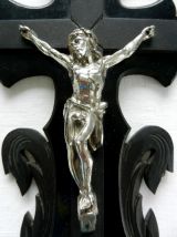 Ancien crucifix bénitier Napoléon III