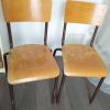 Lot de 2 chaises d'école