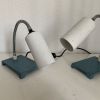 Paire lampes vintage 1960 usine laboratoire Pierron - 25 x 2