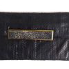 Pochette femme R et Y Augousti cuir exotique serpent